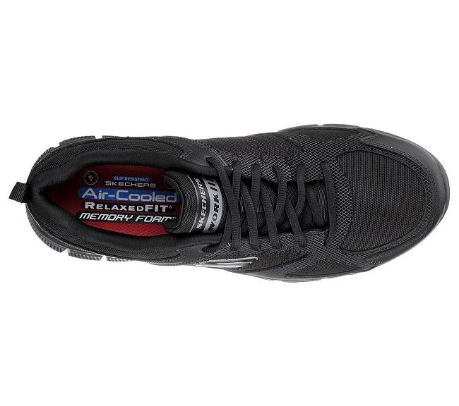 Zapatos de Trabajo Skechers Hombre - Telfin Negro TRIPE5360